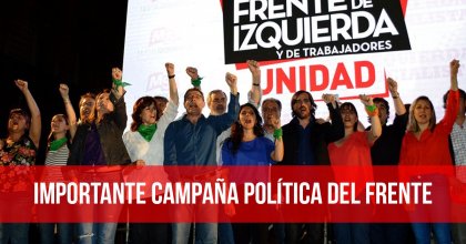 Importante campaña política del Frente