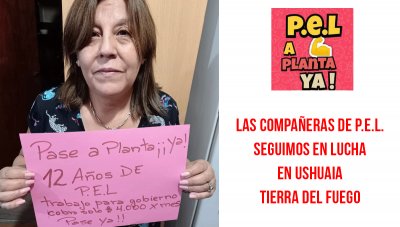 Las compañeras de P.E.L. seguimos en lucha en Ushuaia-Tierra del fuego
