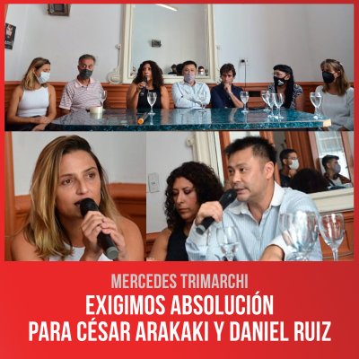 Exigimos absolución para César Arakaki y Daniel Ruiz