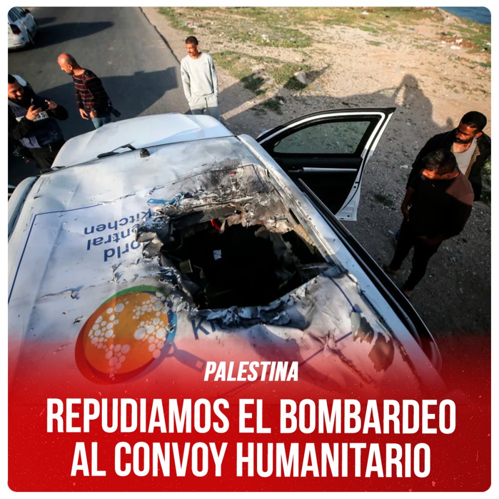 Palestina / Repudiamos el bombardeo al convoy humanitario