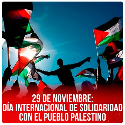 29 de noviembre: día internacional de solidaridad con el pueblo palestino