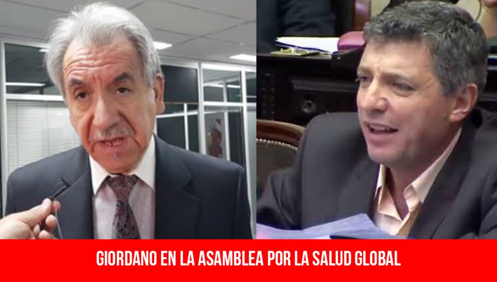 Giordano en la Asamblea por la Salud Global
