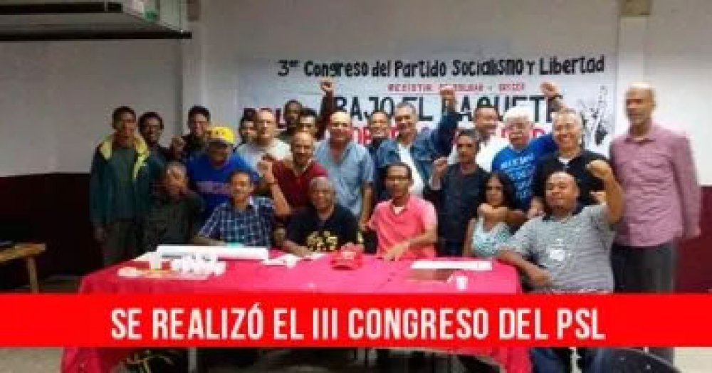 Se realizó el III Congreso del PSL