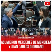 Congreso de la Nación / Asumieron Mercedes De Mendieta y Juan Carlos Giordano