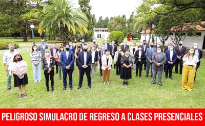 Peligroso simulacro de regreso a clases presenciales