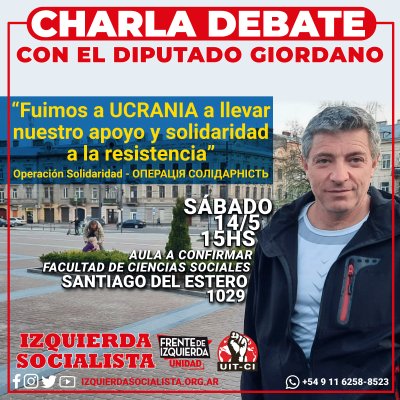 Charla debate:  Diputado Giordano viajó a Ucrania