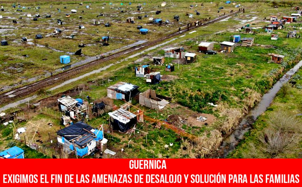 Guernica. Exigimos el fin de las amenazas de desalojo y solución para las familias