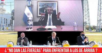 ¿“No dan las fuerzas” para enfrentar a los de arriba?