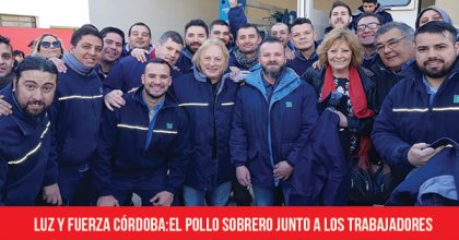 El Pollo Sobrero junto a los trabajadores