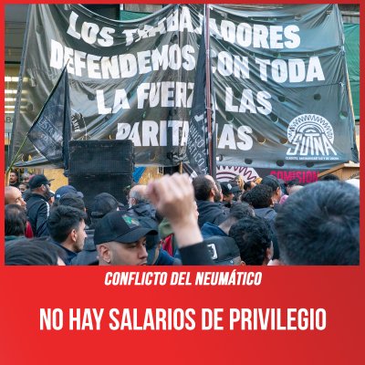 Conflicto del neumático / No hay salarios de privilegio