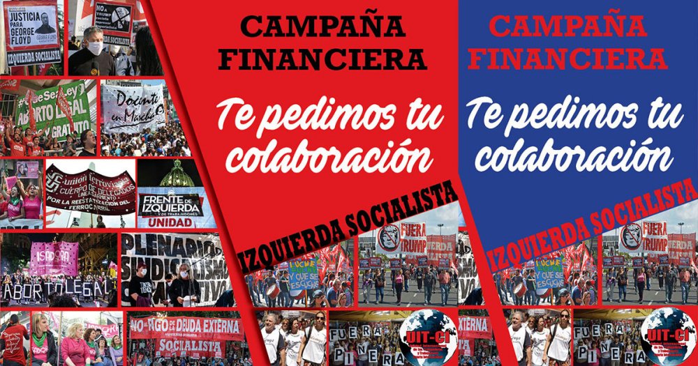Campaña Financiera de Izquierda Socialista: te pedimos tu colaboración