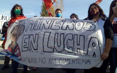 Solidaridad con los mineros de Andacollo Neuquén