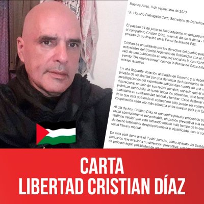 Carta Libertad Cristian Díaz