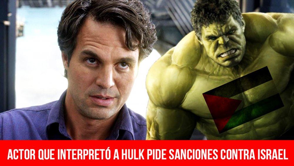 Actor que interpretó a Hulk pide sanciones contra Israel