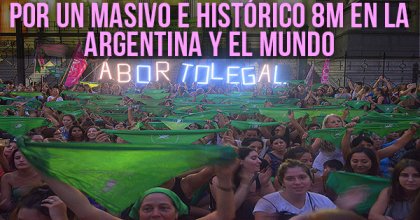 Por un masivo e histórico 8M en la Argentina y el mundo