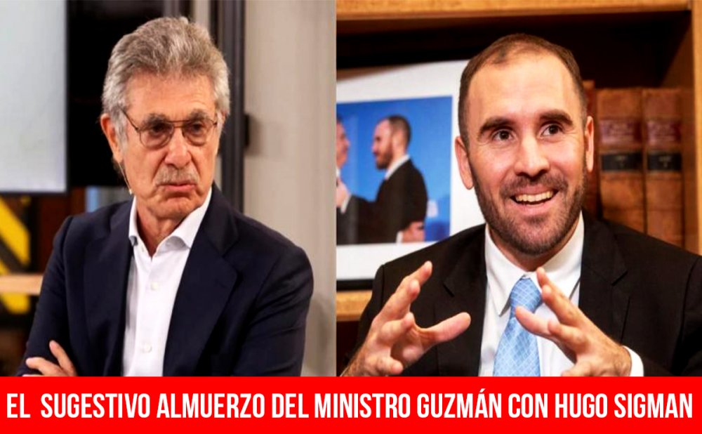 El  sugestivo almuerzo del ministro Guzmán con Hugo Sigman