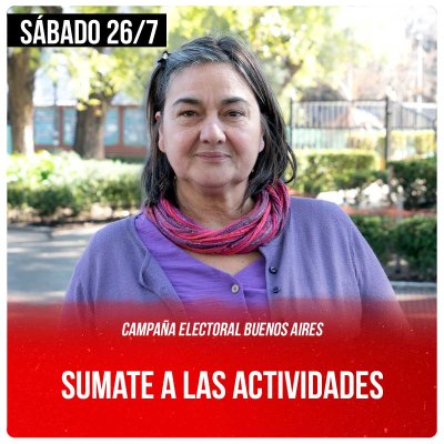 Campaña electoral Bs As / Sumate a las actividades