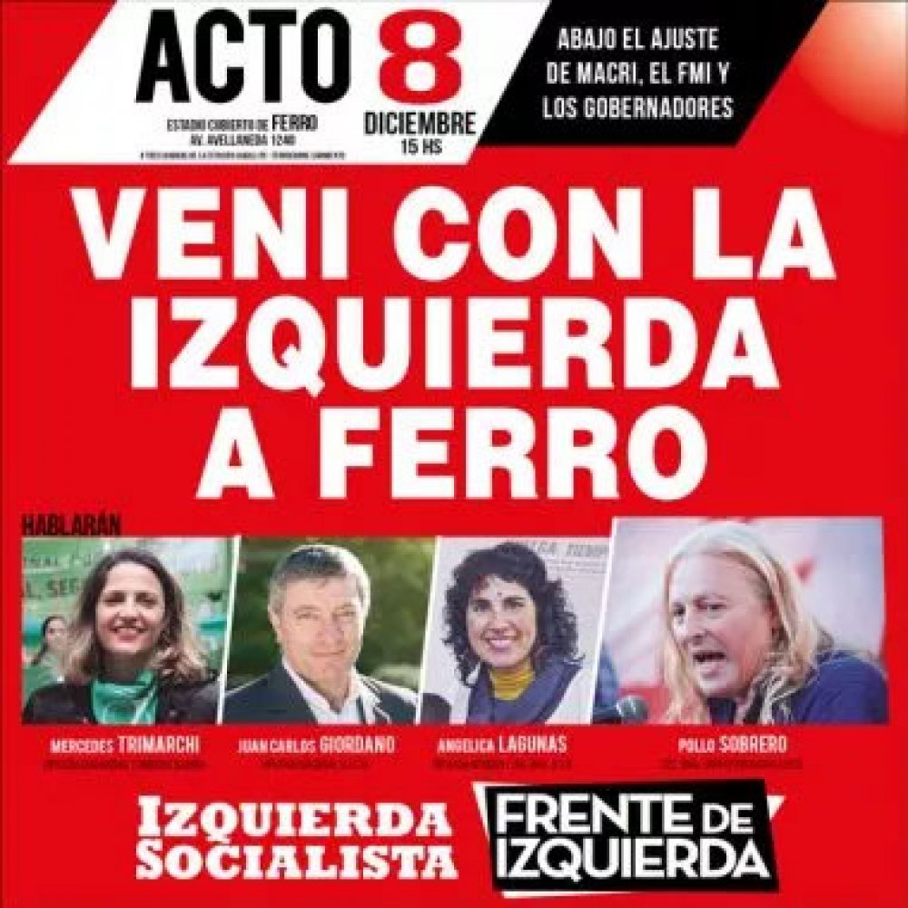 VENI CON LA IZQUIERDA A FERRO