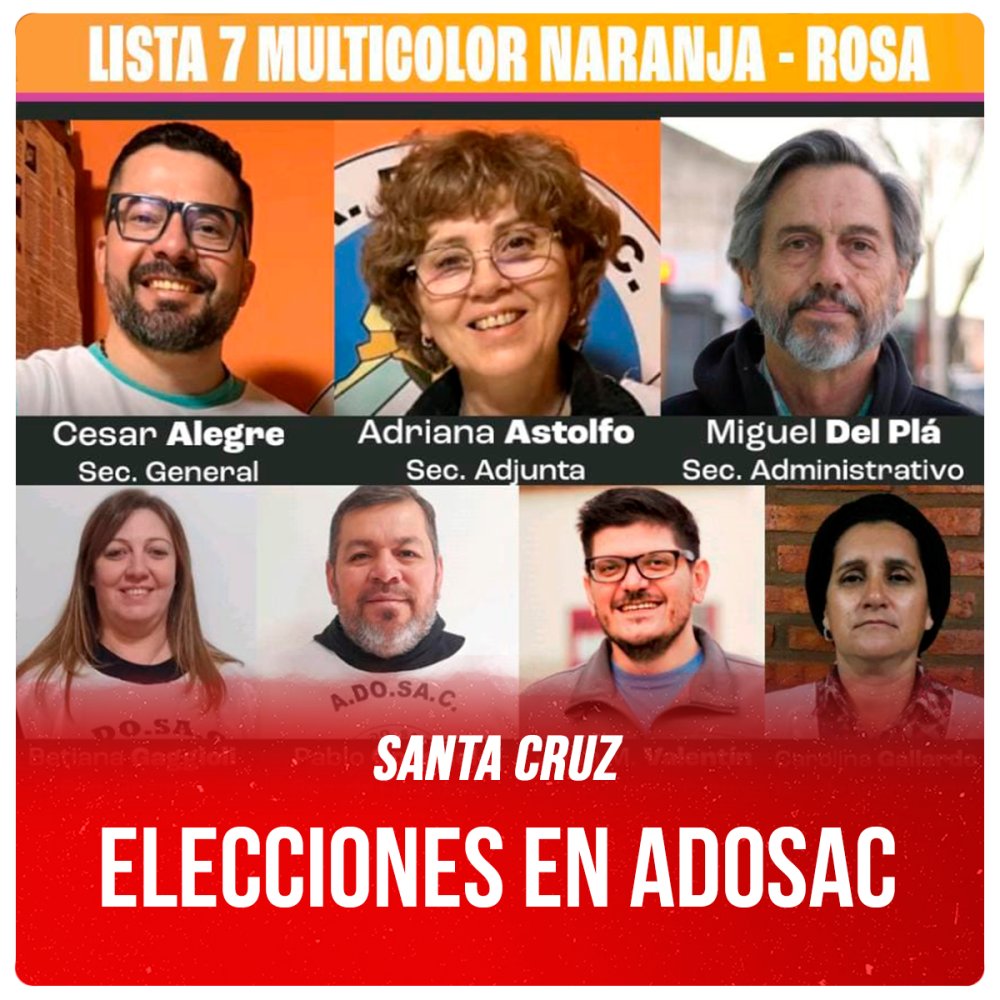 Santa Cruz / Elecciones en Adosac