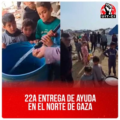 22a entrega de ayuda en el norte de Gaza
