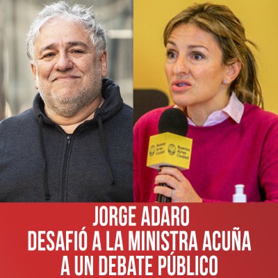 Jorge Adaro desafió a la ministra Acuña a un debate público