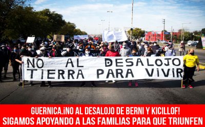 Guernica. ¡No al desalojo de Berni y Kicillof! Sigamos apoyando a las familias para que triunfen