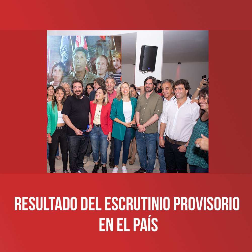 Resultado del escrutinio provisorio en el país