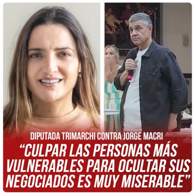 Diputada Trimarchi contra Jorge Macri “Culpar las personas más vulnerables para ocultar sus negociados es muy miserable”