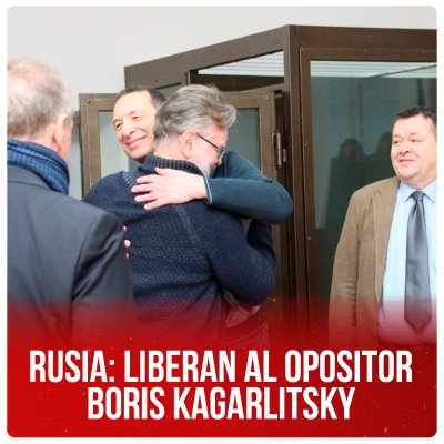 Rusia: Liberan al opositor Boris Kagarlitsky