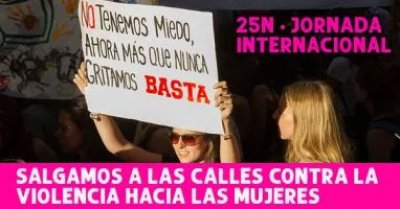 25N • Jornada internacional: Salgamos a las calles contra la violencia hacia las mujeres