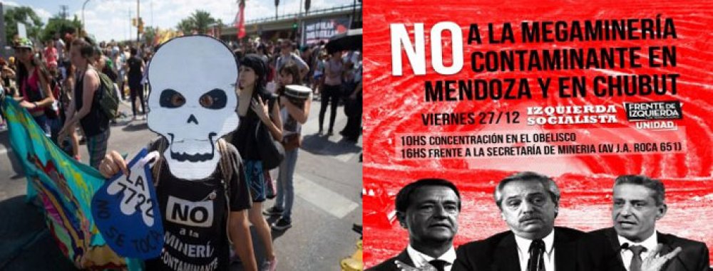 ¡Abajo la megaminería en Mendoza!
