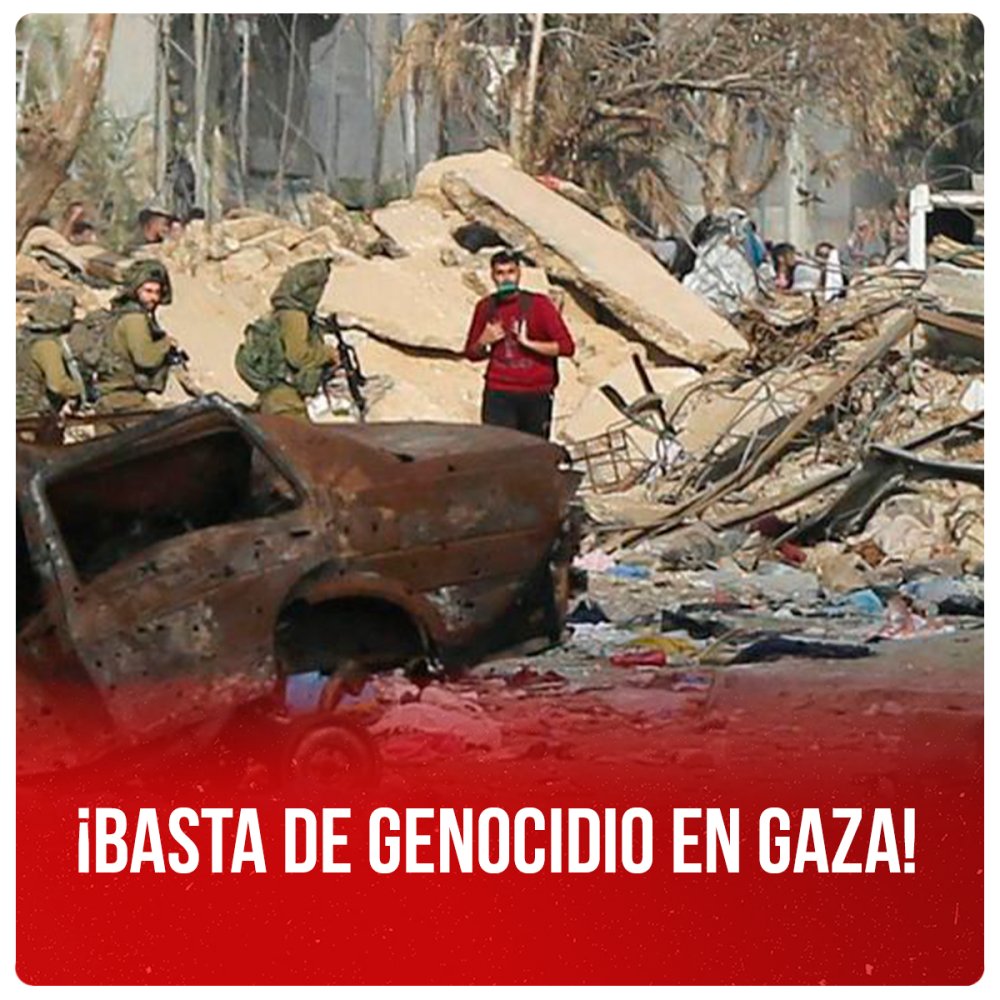 ¡Basta de genocidio en Gaza!
