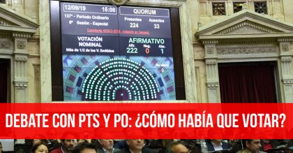 Debate con PTS y PO: ¿Cómo había que votar?