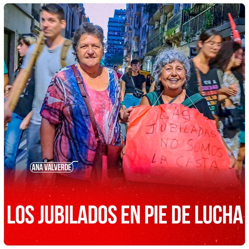 Los jubilados en pie de lucha