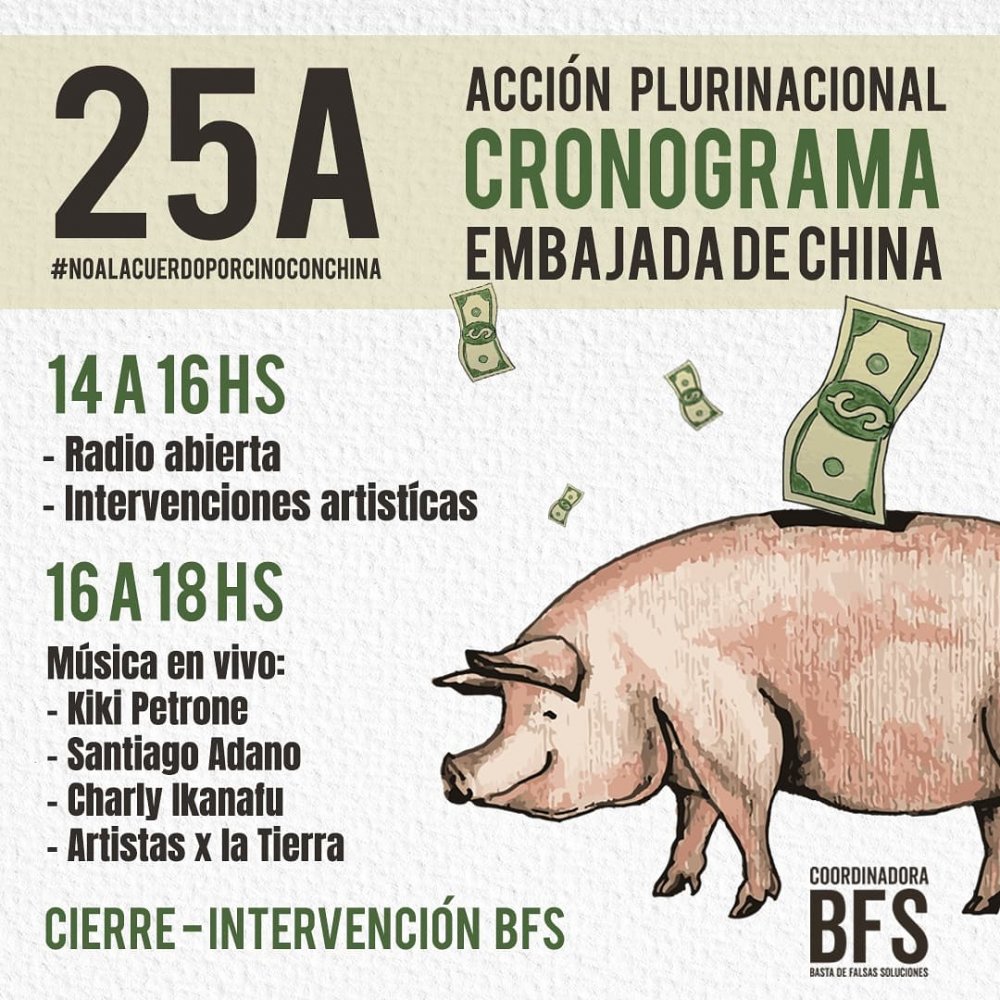 Mercedes Trimarchi y el FIT-Unidad contra el acuerdo porcino con China