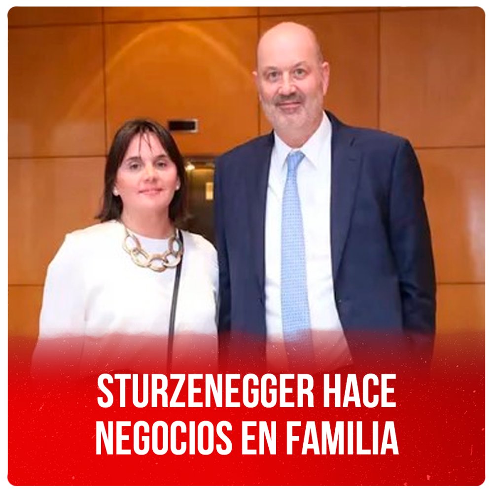 Sturzenegger hace negocios en familia