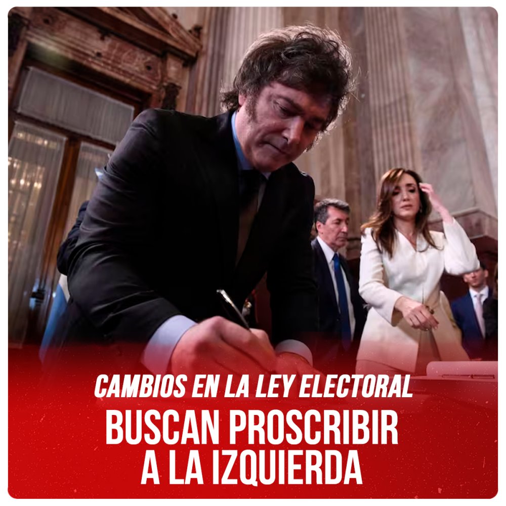 Cambios en la ley electoral / Buscan proscribir a la izquierda