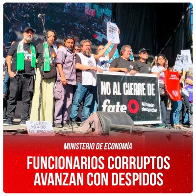 Ministerio de Economía / Funcionarios corruptos avanzan con despidos
