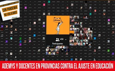 Ademys y docentes en provincias contra el ajuste en educación