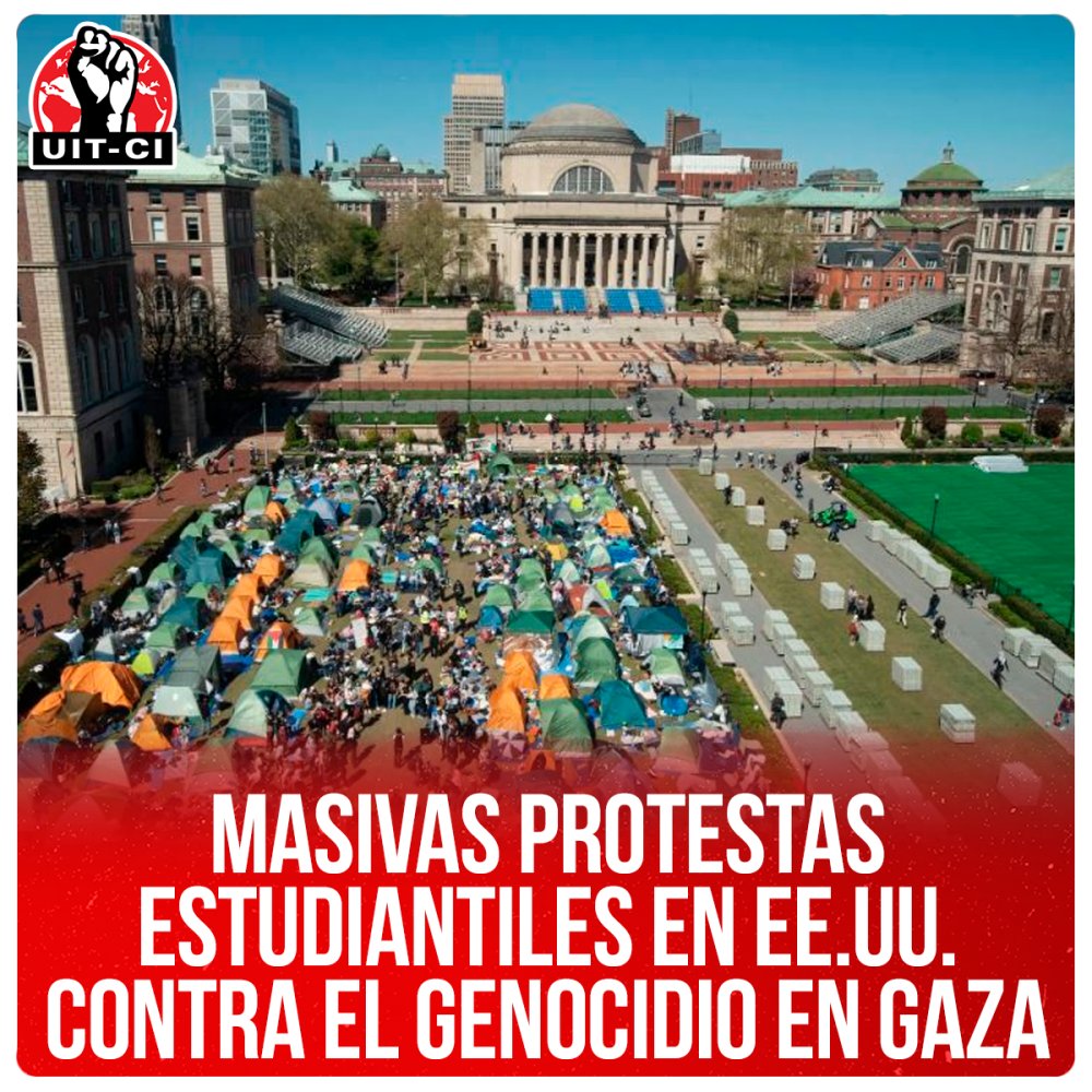 Masivas protestas estudiantiles en EE.UU. contra el genocidio en Gaza