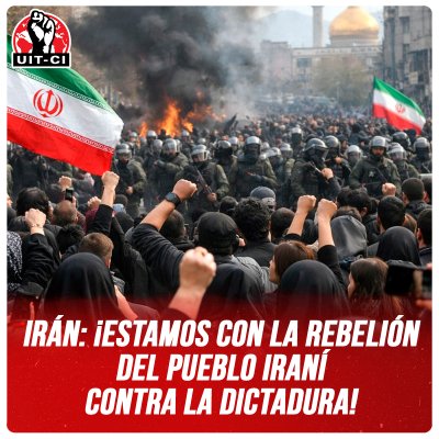 Irán: ¡Estamos con la rebelión del pueblo iraní contra la dictadura!