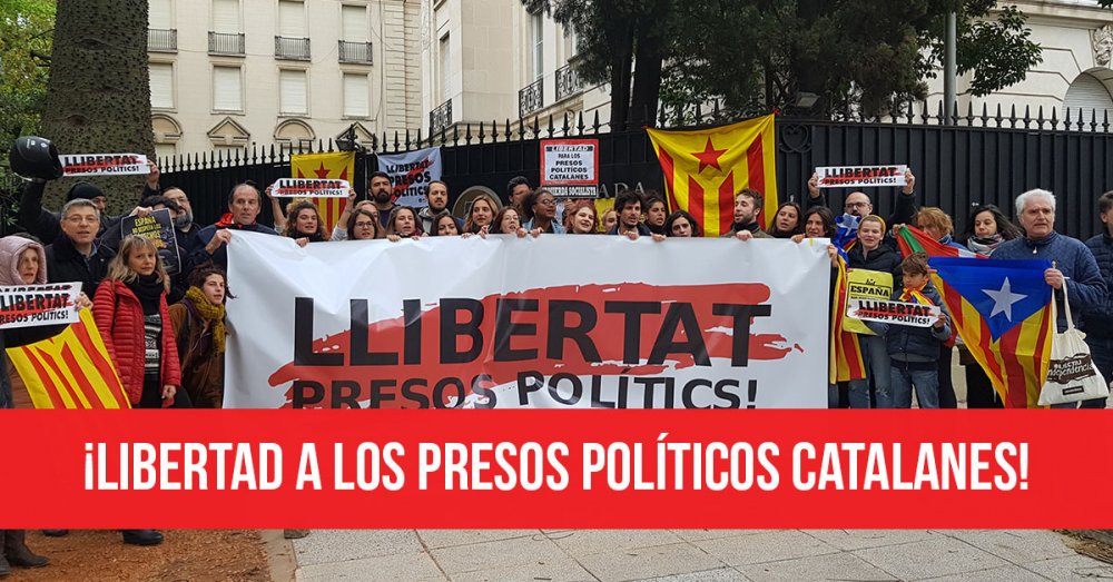 ¡Libertad a los presos políticos catalanes!
