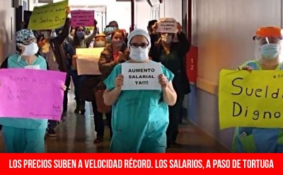 Los precios suben a velocidad récord. Los salarios, a paso de tortuga