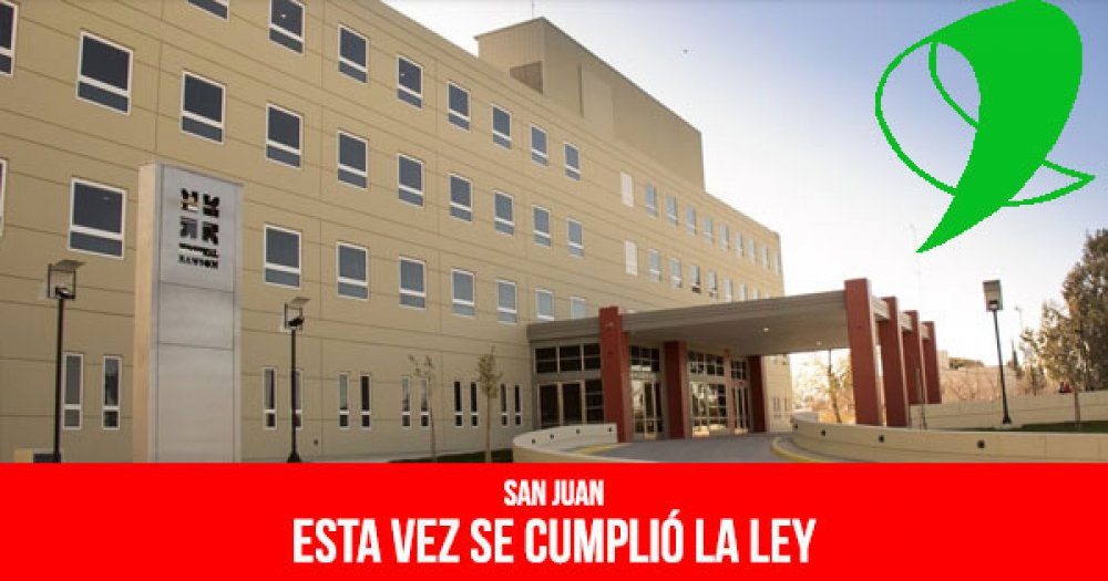 San Juan: Esta vez se cumplió la ley