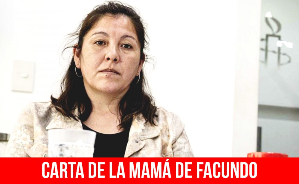 Carta de la mamá de Facundo