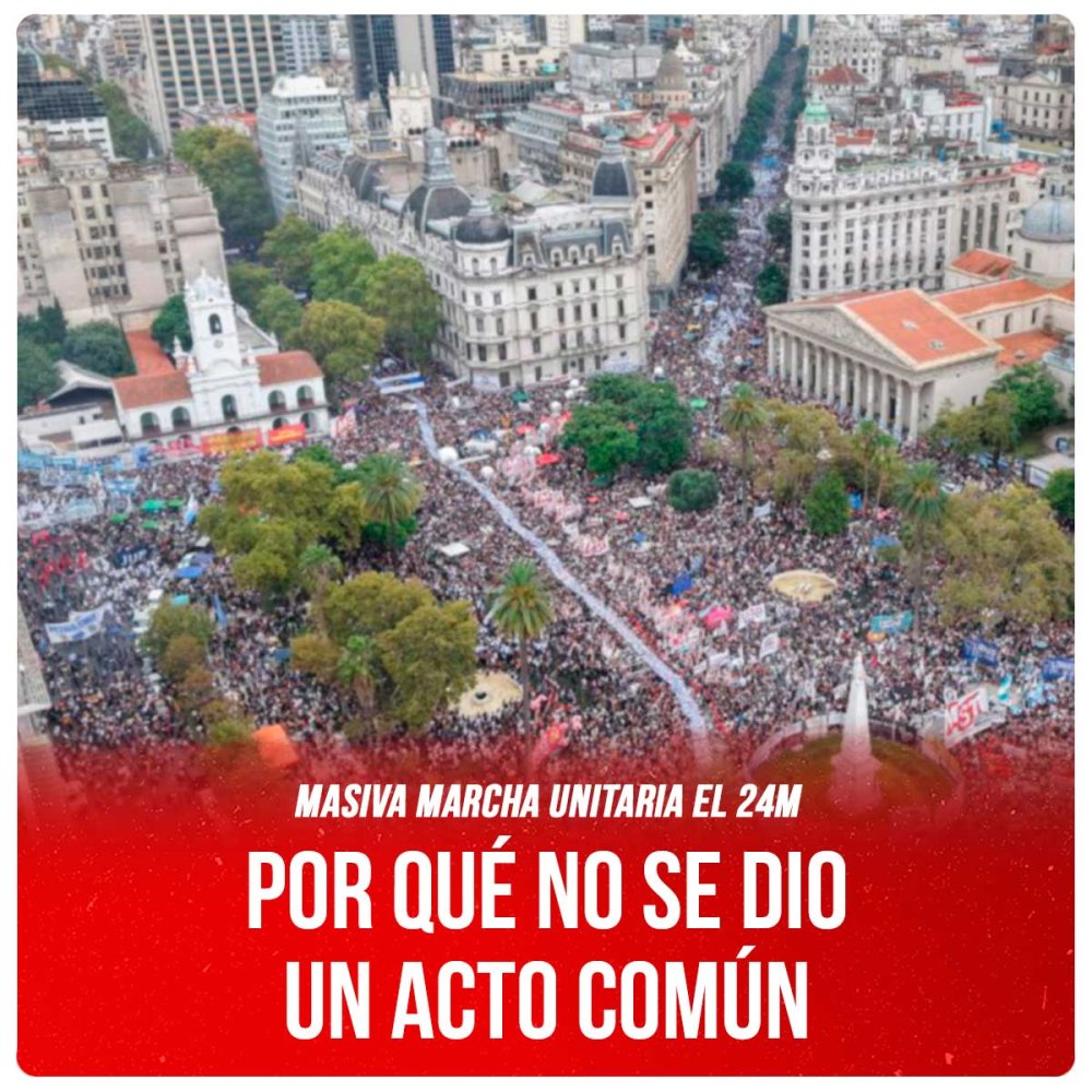 Masiva marcha unitaria el 24M / Por qué no se dio un acto común