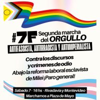 Sábado 7 de febrero, 16hs - Marcha a Plaza de Mayo “Volvemos a las calles contra el fascismo, el racismo y la reforma laboral esclavista”