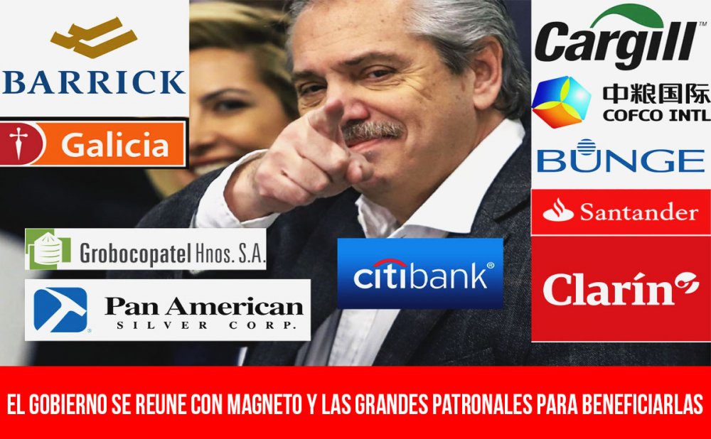 El gobierno se reune con Magneto y las grandes patronales para beneficiarlas