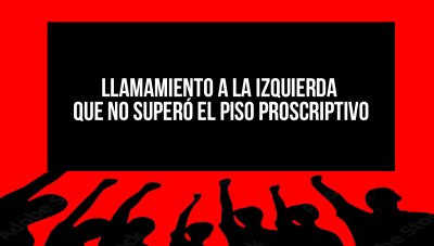 Llamamiento a la izquierda que no superó el piso proscriptivo