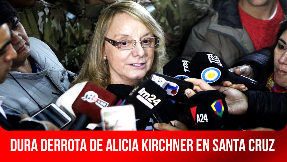 Dura derrota de Alicia Kirchner en Santa Cruz